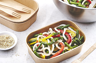 Japanesestyle Salad with Udon Noodles, beans and Sesame dressing